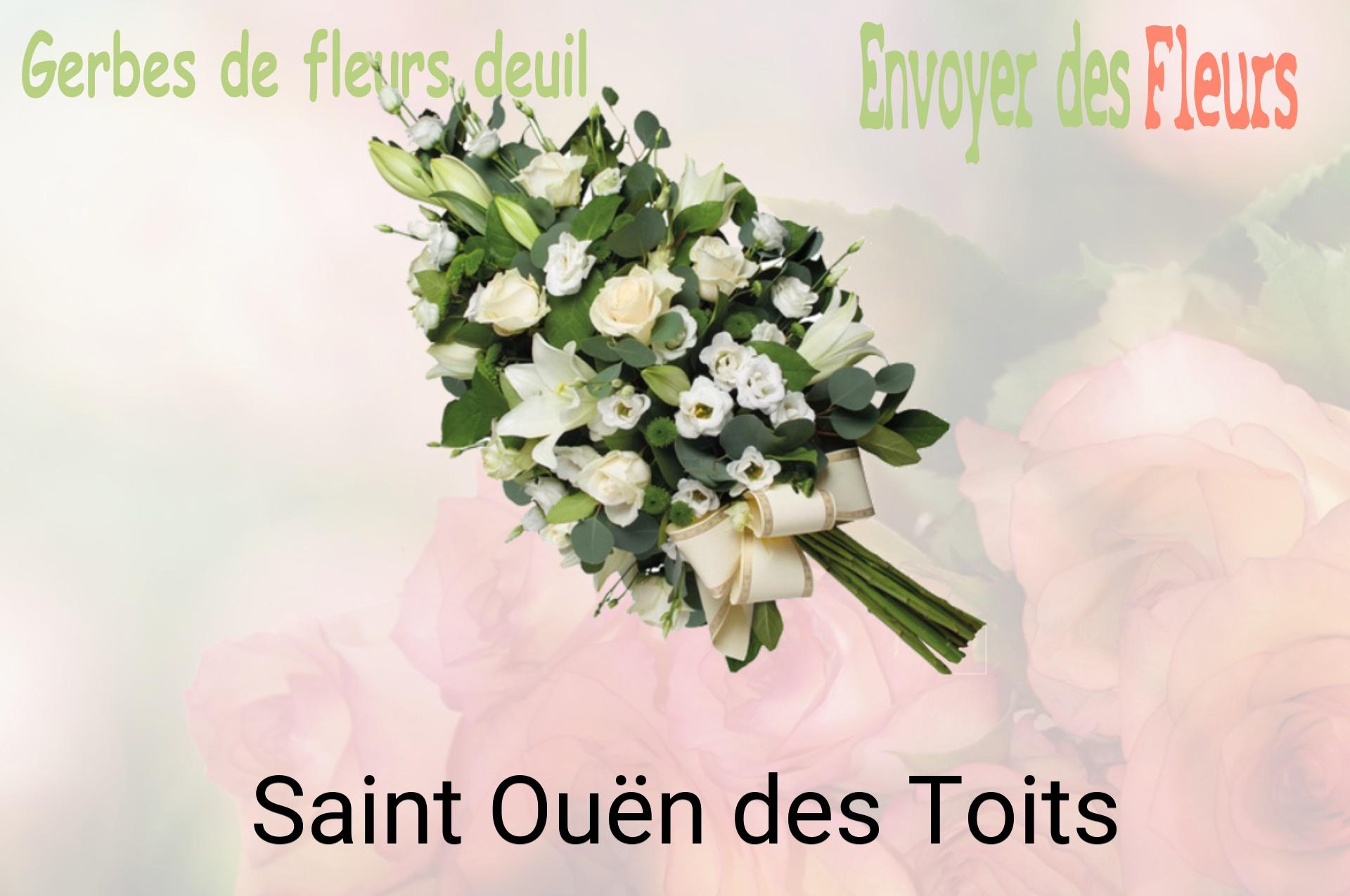 Gerbe de fleurs de deuil livrée à Saint-Ouën-des-Toits